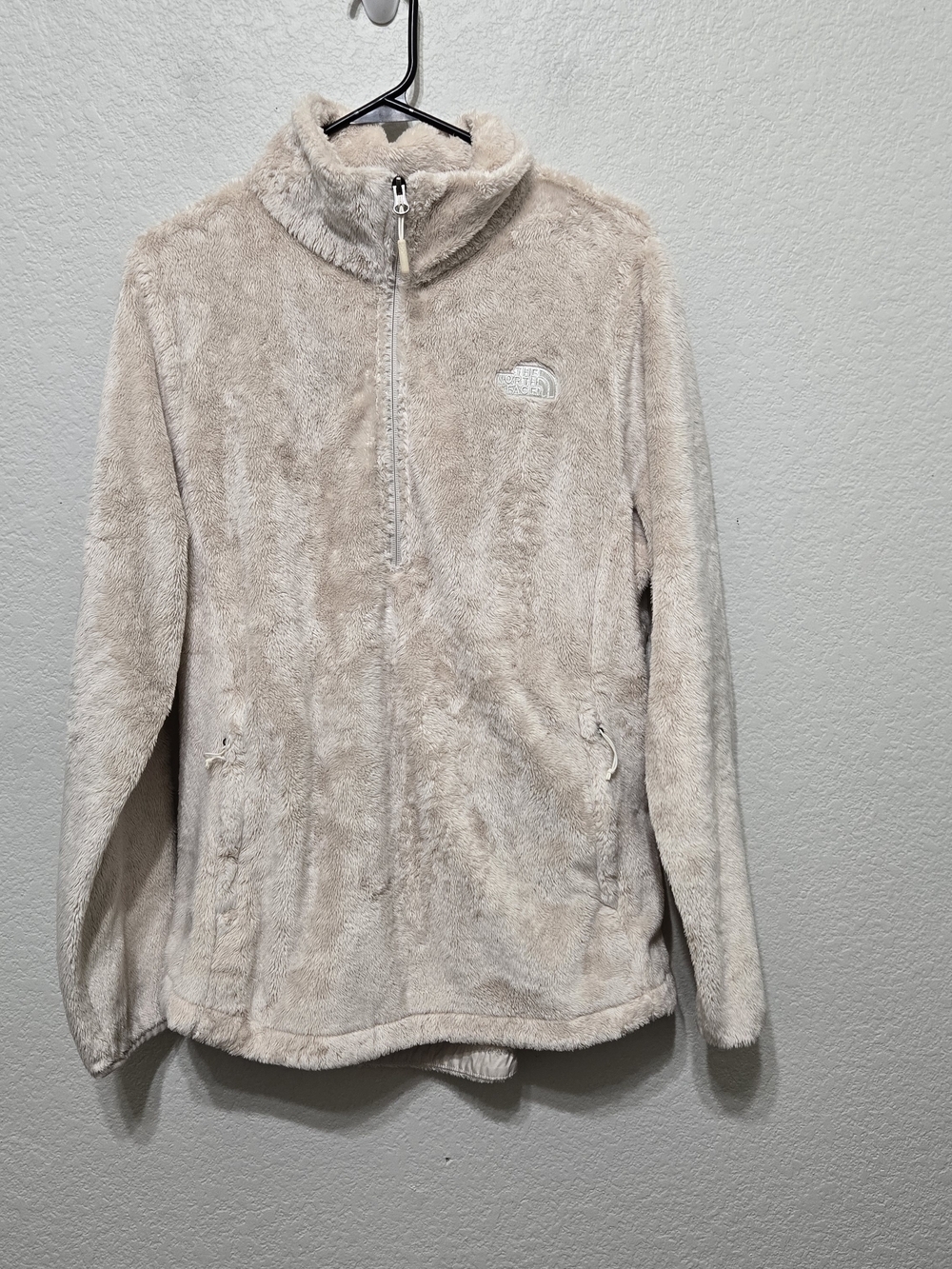 The North Face Cozy Half-Zip Pullover - Light Beige Size XL
